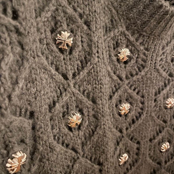 Kooples Grey Sweater with Detail - Picture 4 of 4